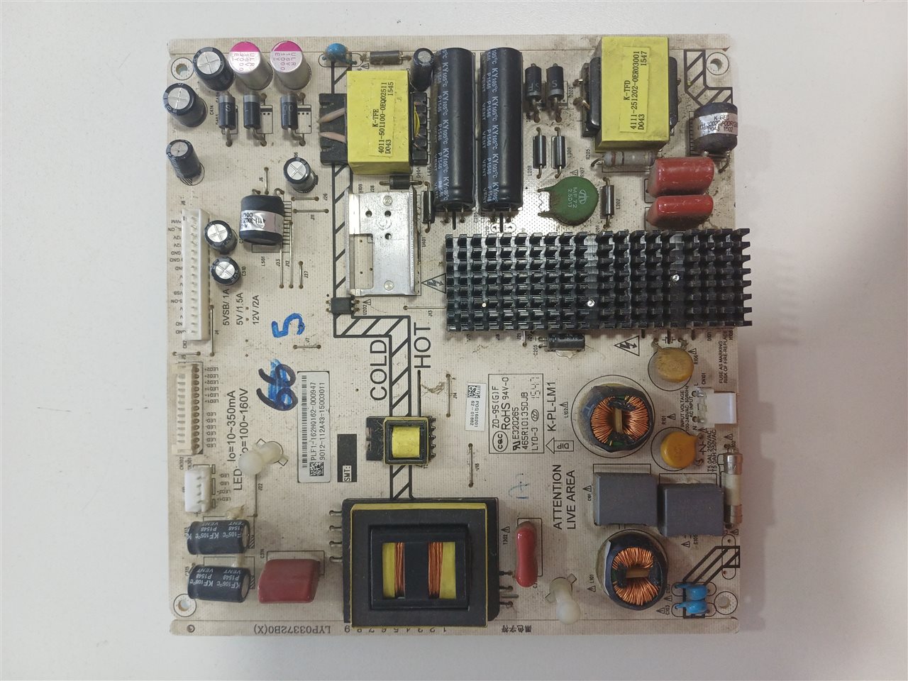 Fuente De Poder Tv K-PL-LM1 Original Usada