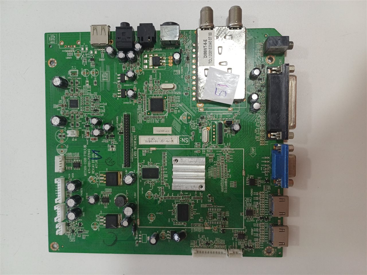 Placa Main Tv TCL MST309-1SDB-T7B Original Usada