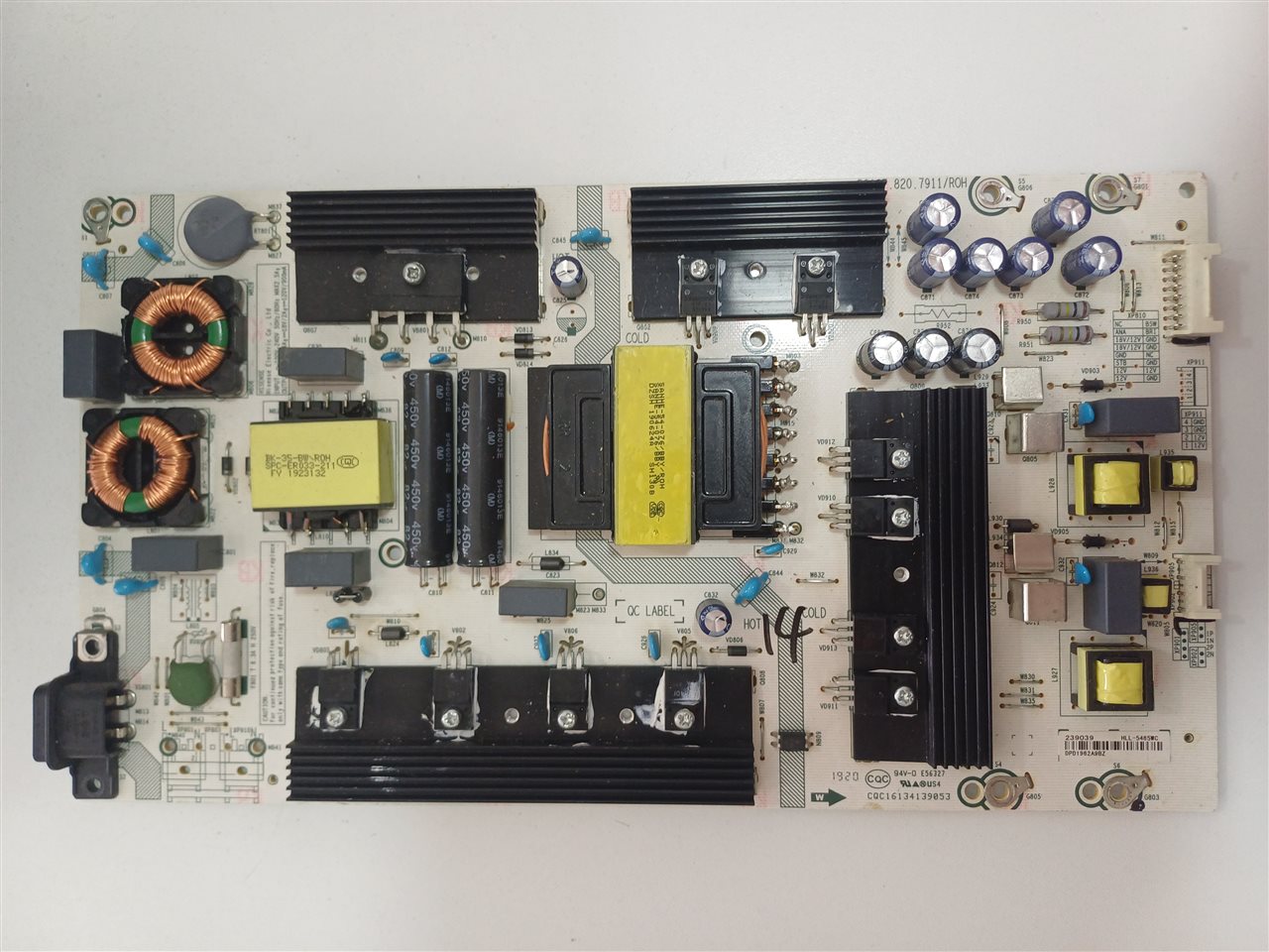 Fuente De Poder Tv Hisense RSAG7.820.7911/ROH Original Usada