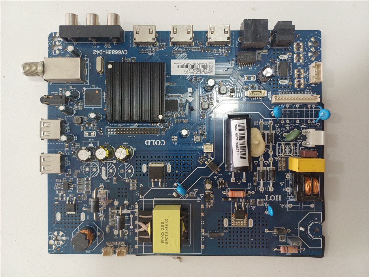Placa Main Tv CV683H-D42 Original Usada