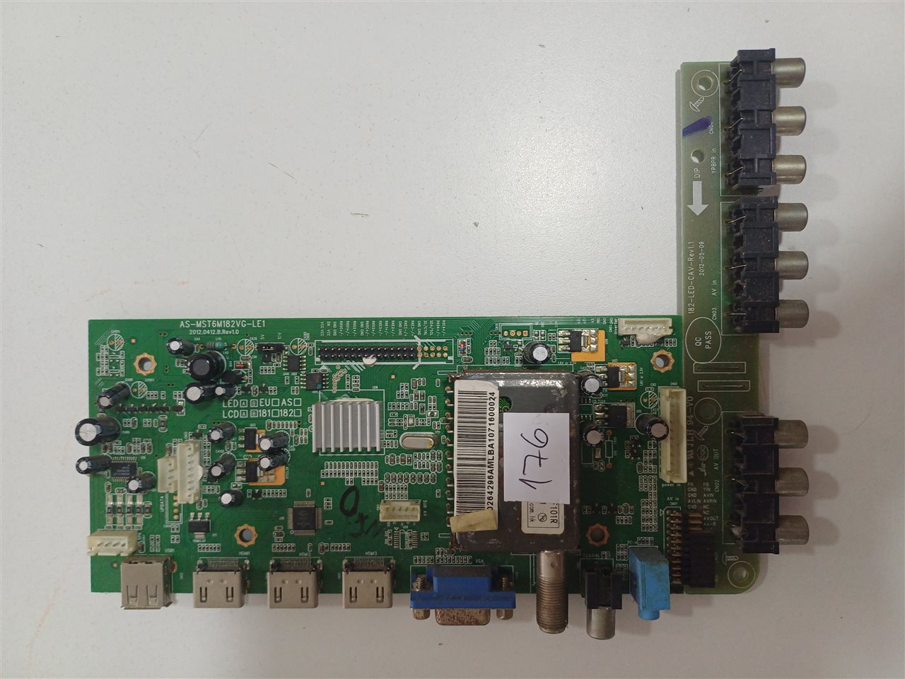 Placa Main Tv AS-MST6M182VG-LE1 Original Usada