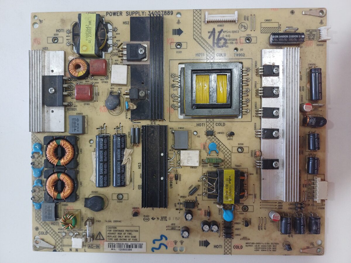 Fuente De Poder TV 34007889 Power Supply Board