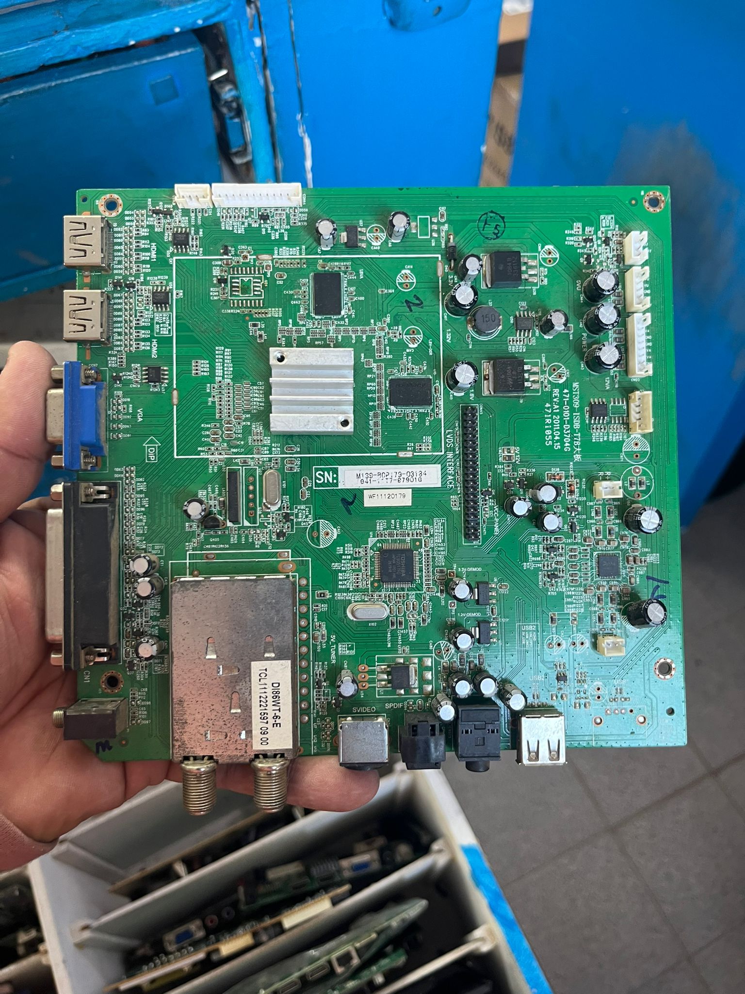 Placa Main TV MST309-ISDB-T78 471-0101-D3704G Original Probada