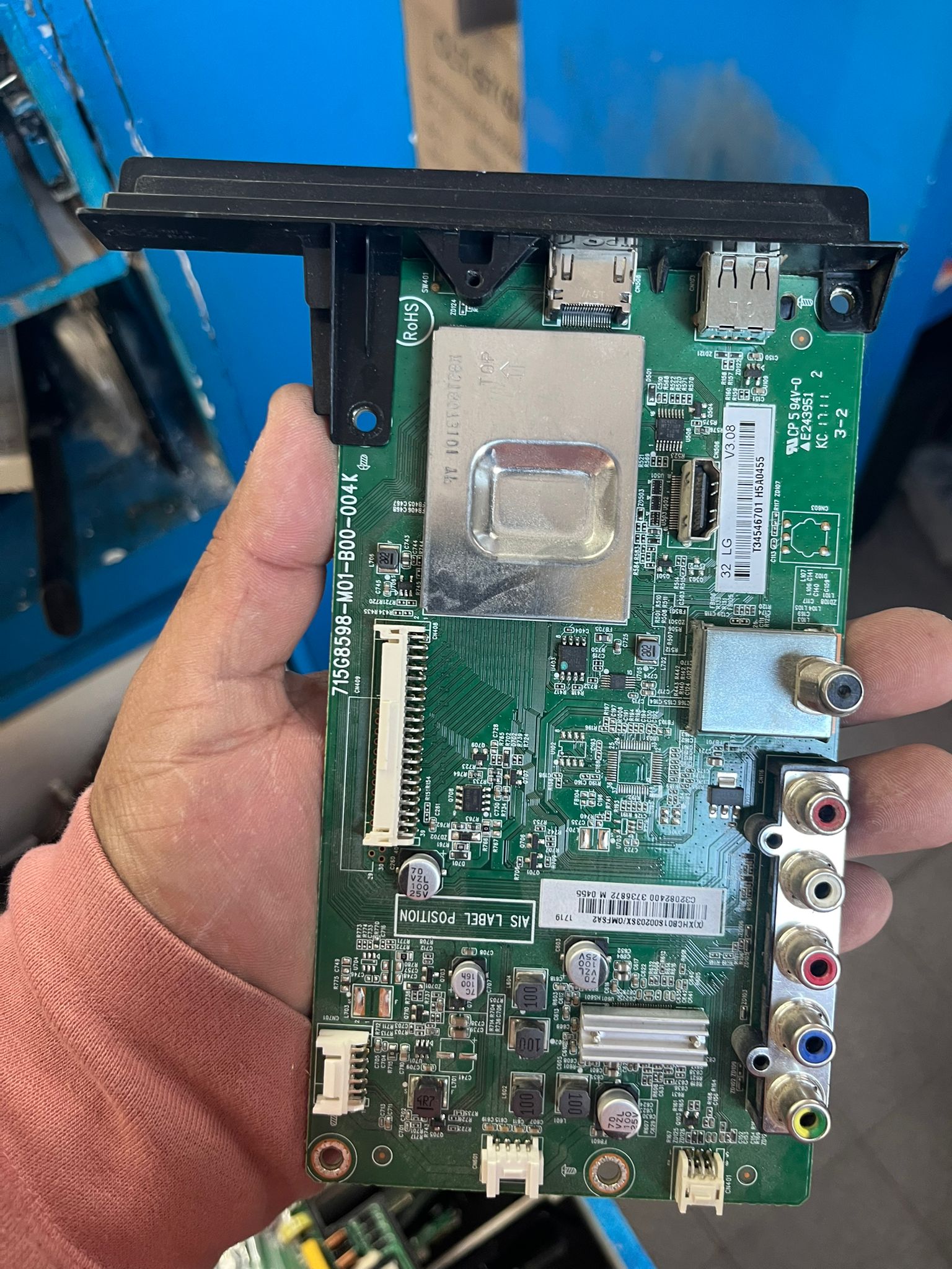 Placa main Philips 715G8598-M01-B00-004K para TV original usada probada