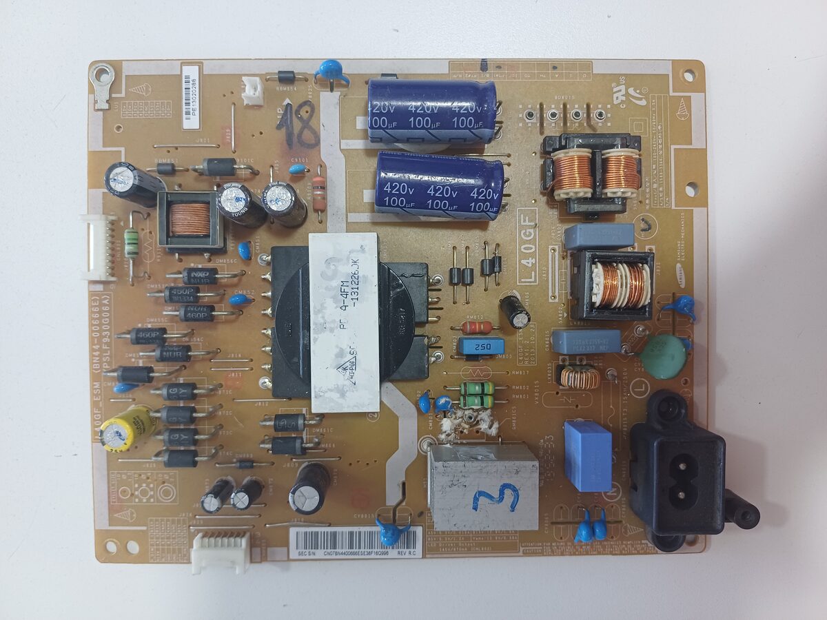 Fuente de Poder TV Samsung BN44-00661 - Usada Probada Funcionando
