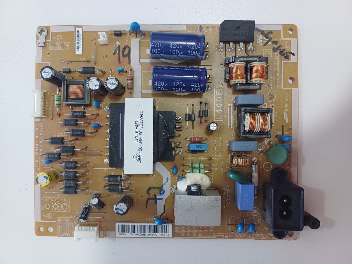 Fuente De Poder Samsung BN44-00666E PSLF930G06A L40GF