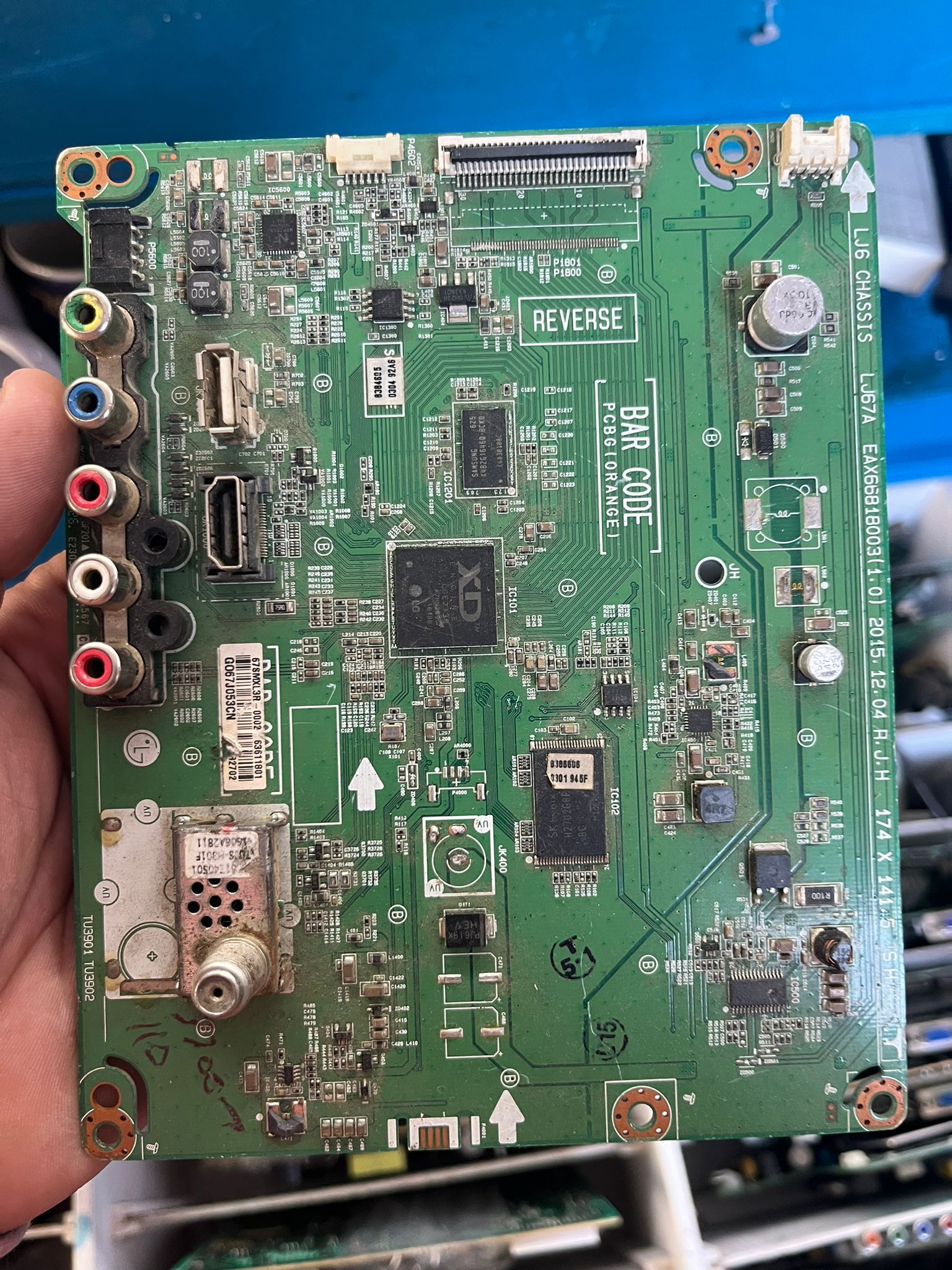 Placa main LG EAX66818003 para TV original usada probada