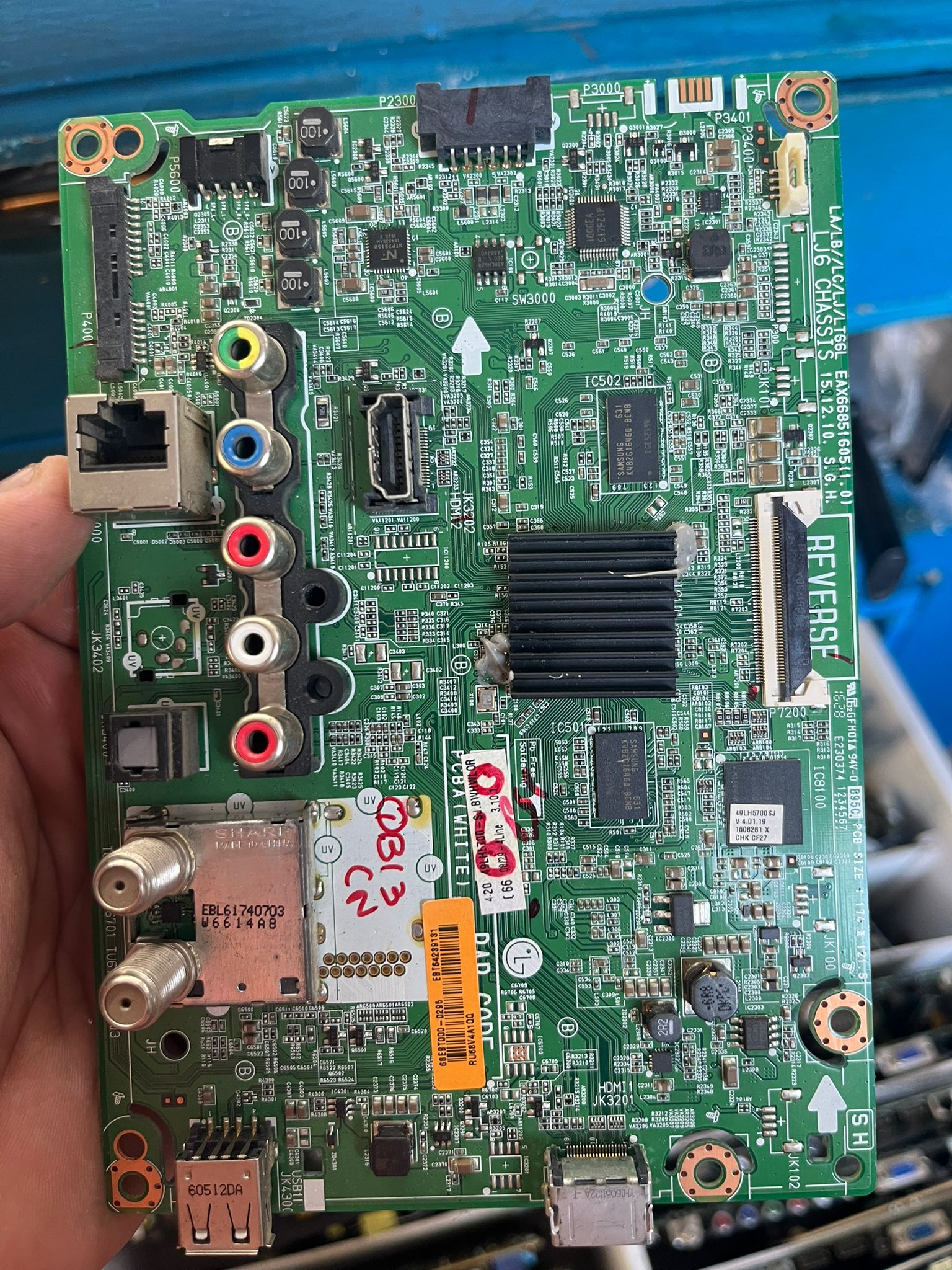 Placa main LG EAX66851605 para televisor original usada probada