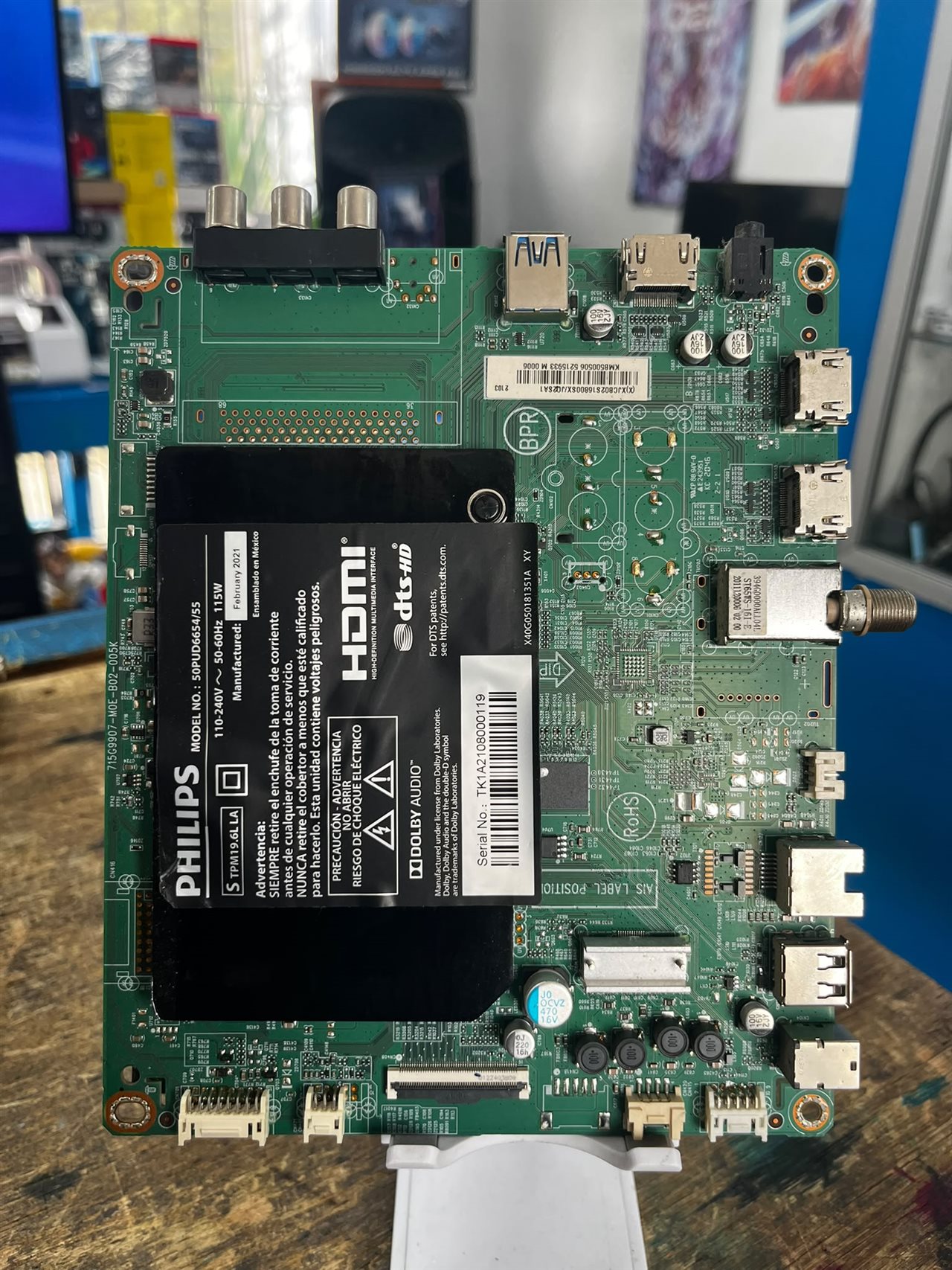 Placa Main Tv Philips 715G9907-M0E-B02-005K Original Usada