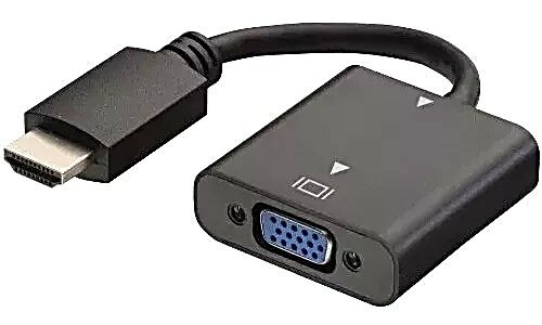 ADAPTADOR CONVERSOR CONVERTIDOR HDMI MACHO A VGA HEMBRA