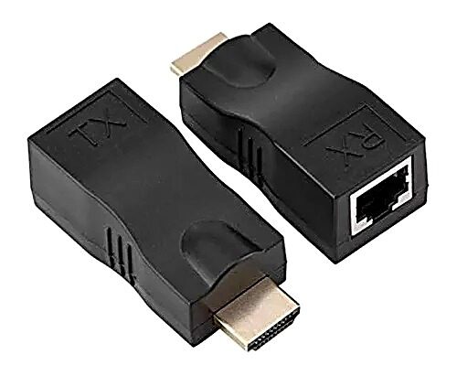 ADAPTADOR EXTENSOR SEÑAL VIDEO HDMI RJ45 UTP FULL HD