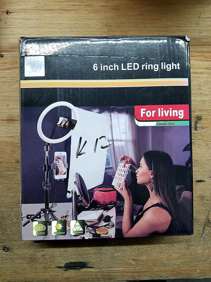 ANILLO LUZ LED C/SOPORTE CELULAR Y TRIPODE SELFIE