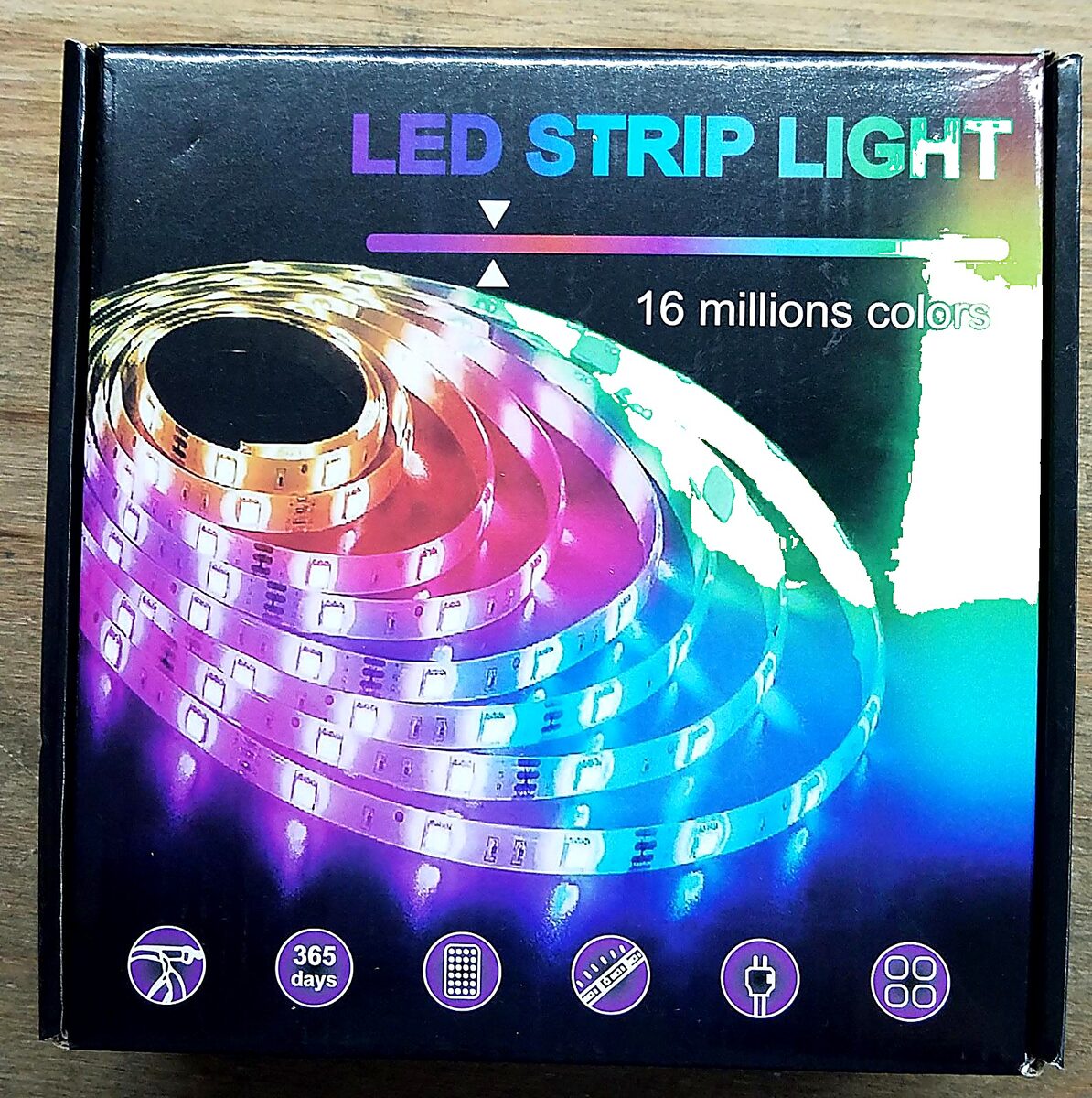TIRA LUCES LED RGB 10M CON CONTROL Y TRANSFORMADOR