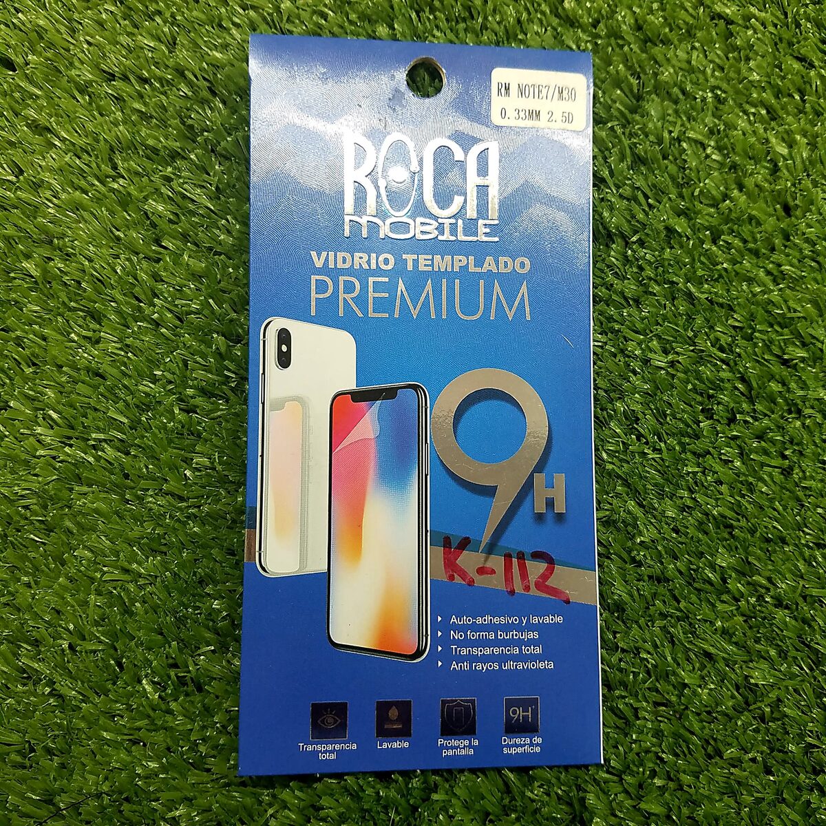 VIDRIO TEMPLADO 9H XIAOMI REDMI NOTE 7