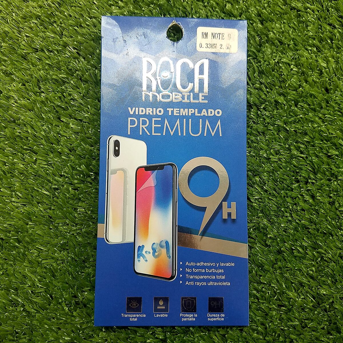 VIDRIO TEMPLADO 9H XIAOMI REDMI NOTE 9