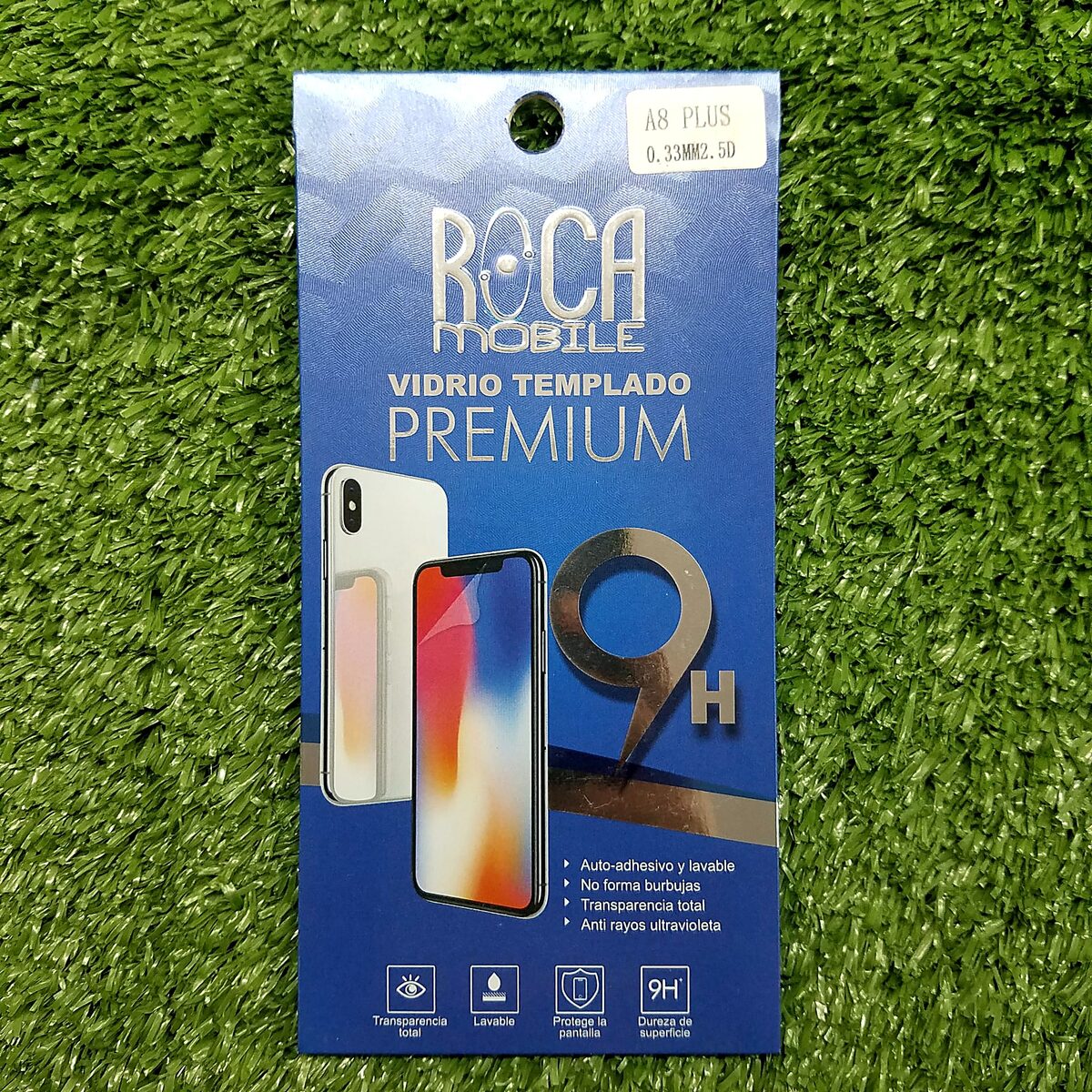 VIDRIO TEMPLADO 9H SAMSUNG GALAXY A8+ 2018