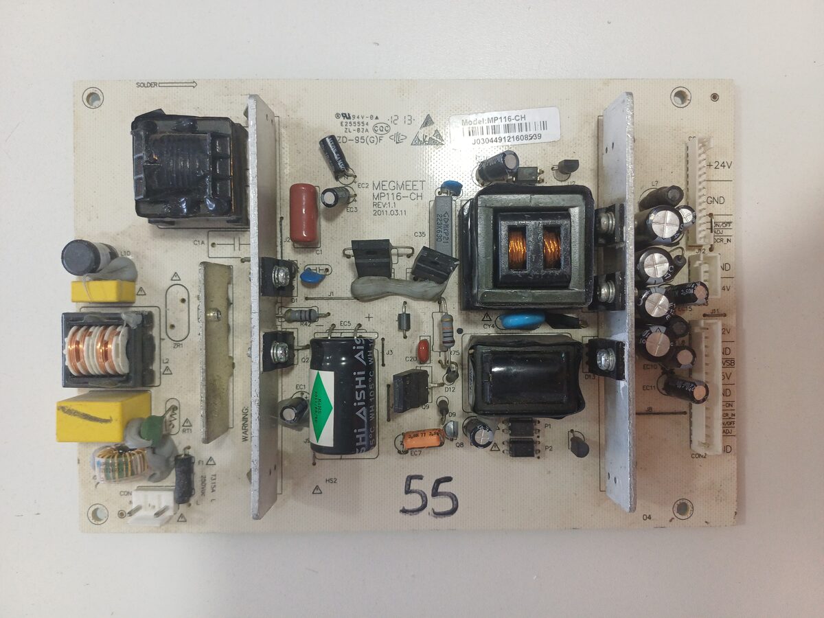 Fuente De Poder TV Megmeet MP116-CH Rev 1.1