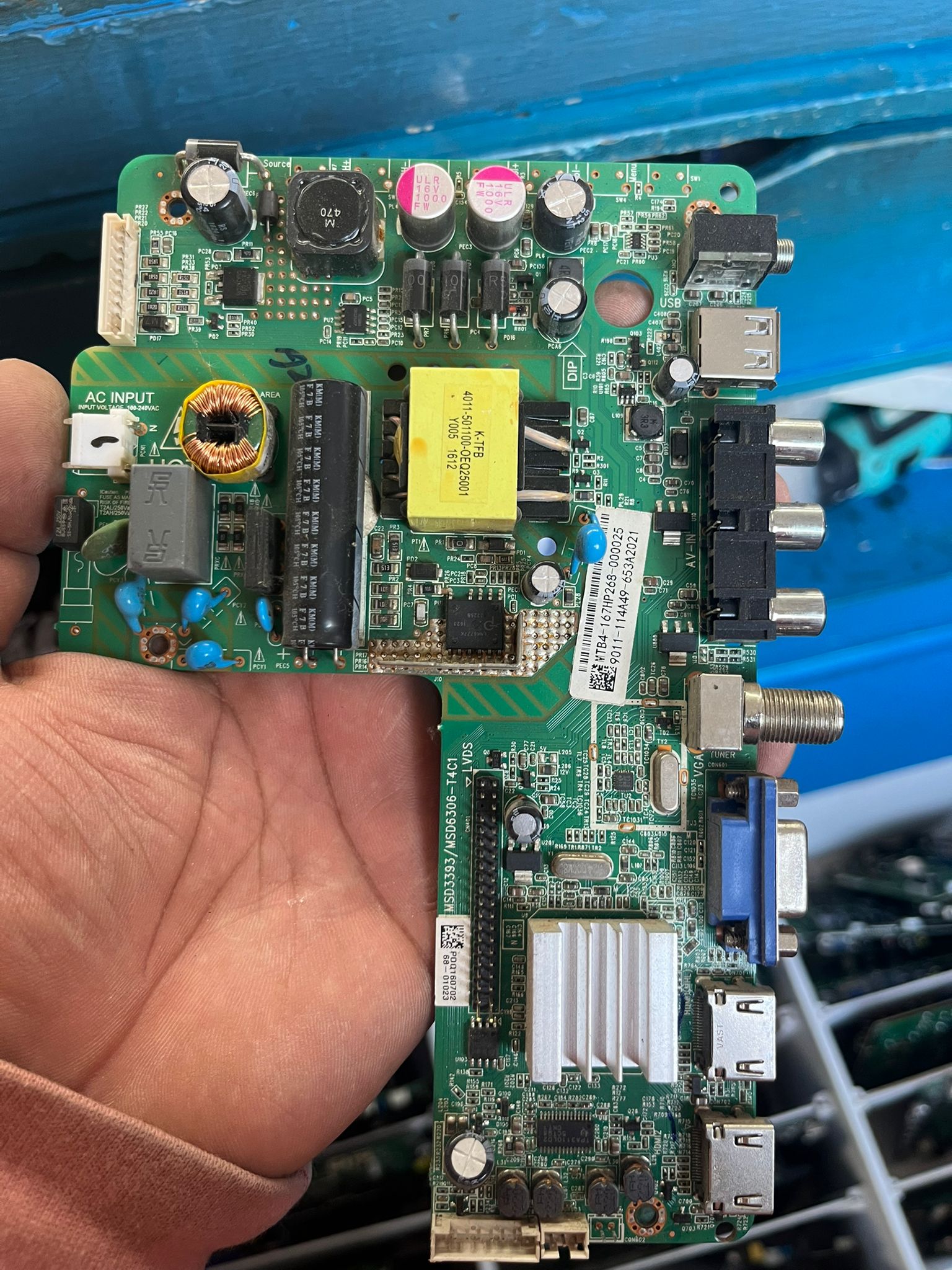 Placa Main TV MSD3393/MSD6306-T4C1 MT84-167HP268-00025 Original Probada