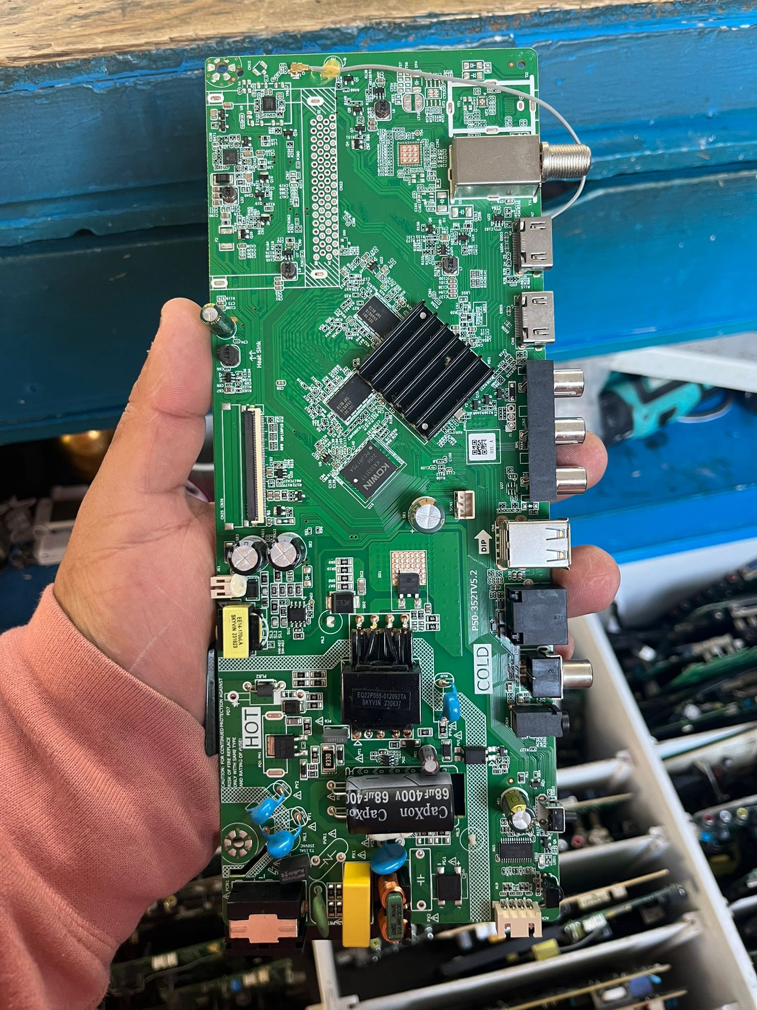 Placa main fuente integrada P50-352TV5.2 para TV usada probada
