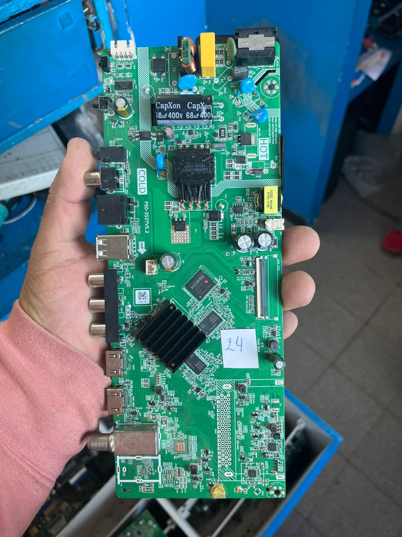 Placa monocombo principal y fuente original P50-352TV5.2 para TV usada probada