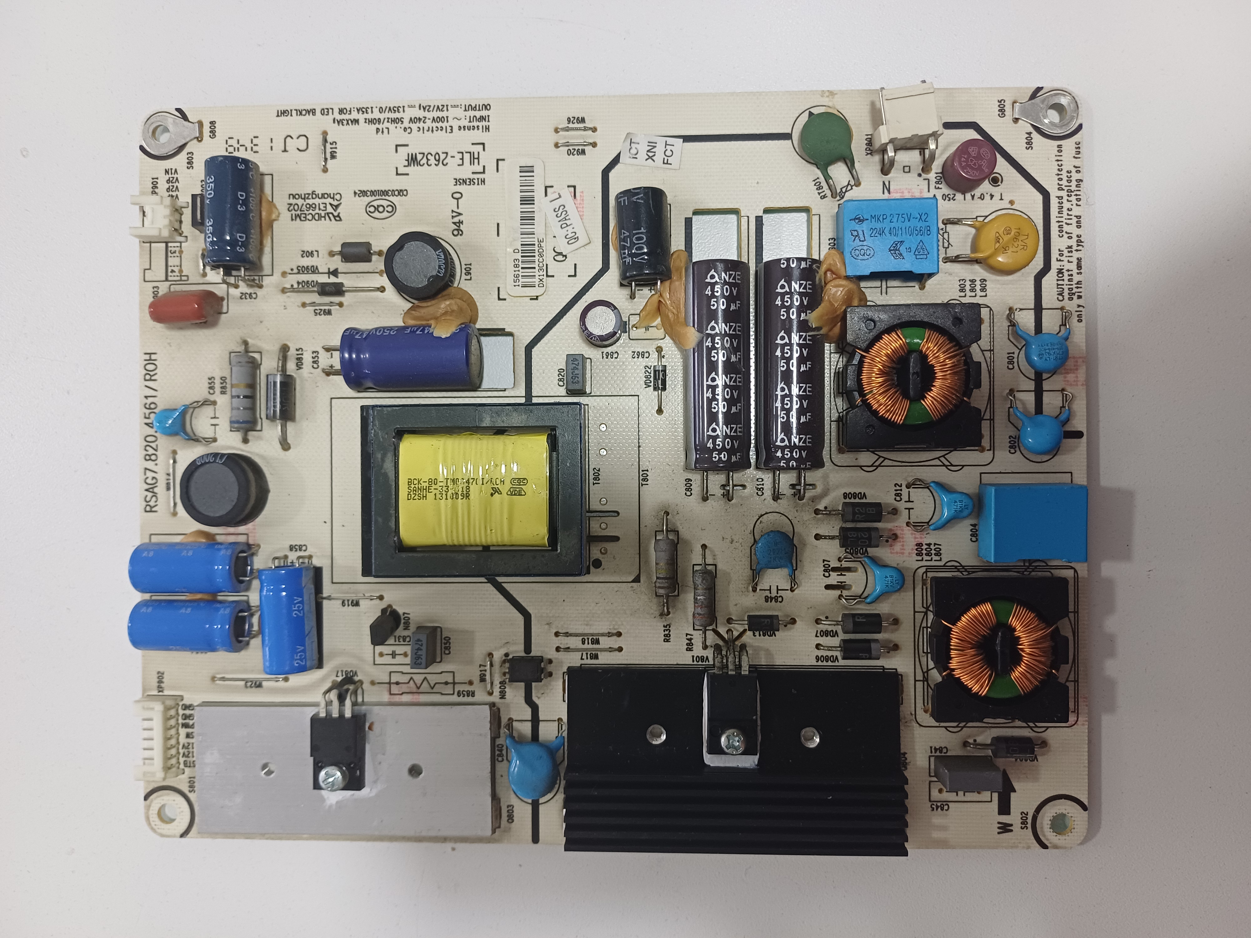 Fuente De Poder Power Supply Hisense Panavox RSAG7.820.4561/ROH HLE-2632WF