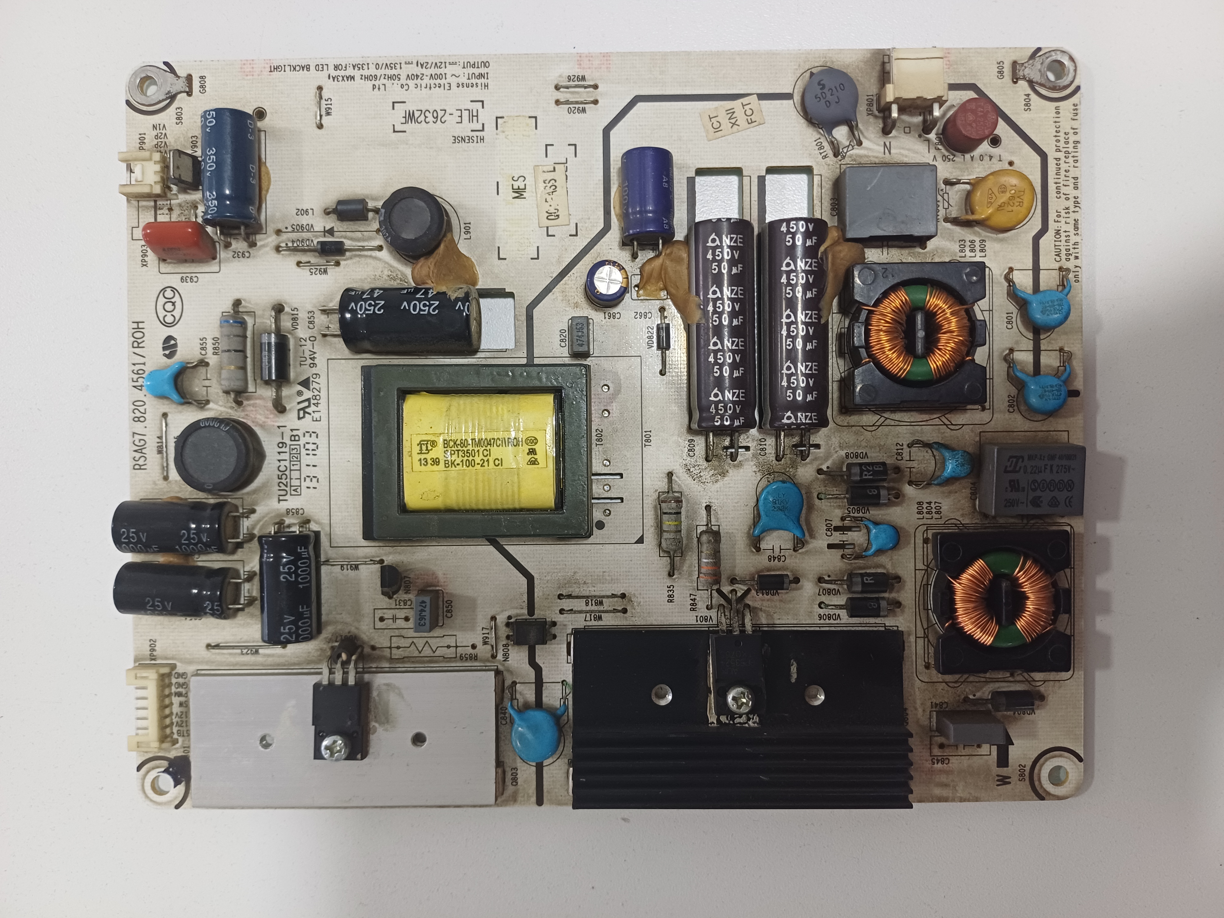 Placa Fuente Power Supply RSAG7.820.4561/ROH Hisense Panavox