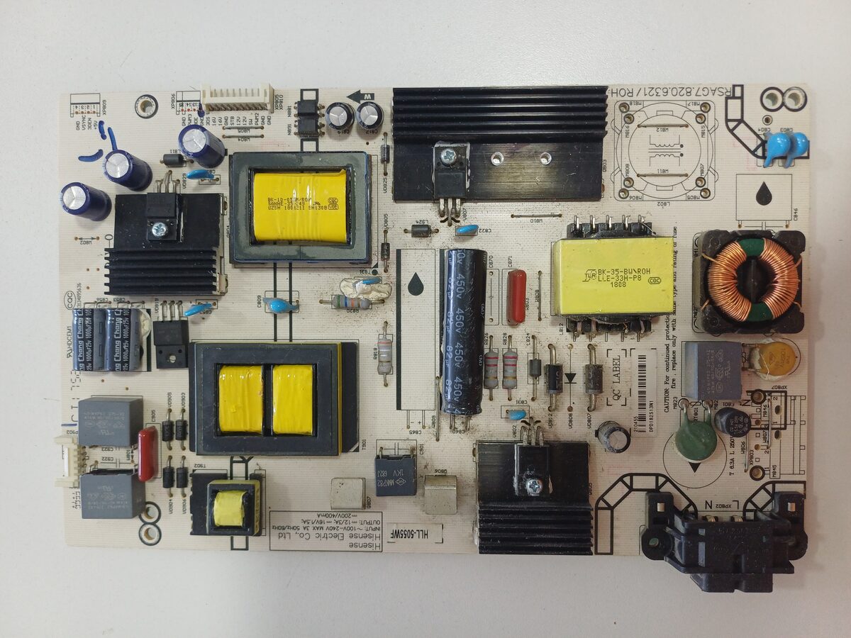 Placa Fuente De Poder Hisense Panavox RSAG7.820.6321/ROH Power Supply