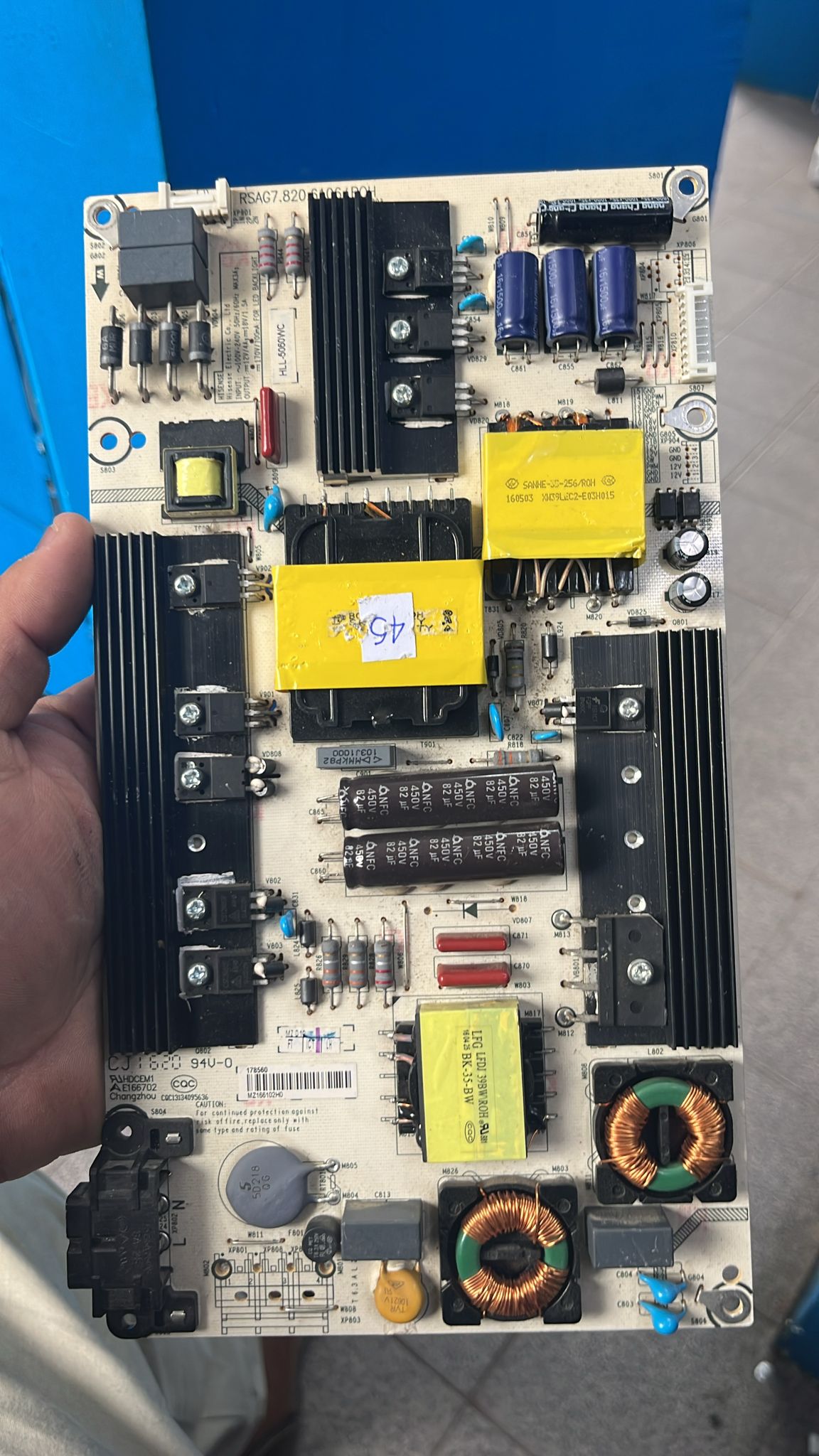 Placa Fuente De Poder TV Hisense / Panavox RSAG7.820.6406/ROH Original