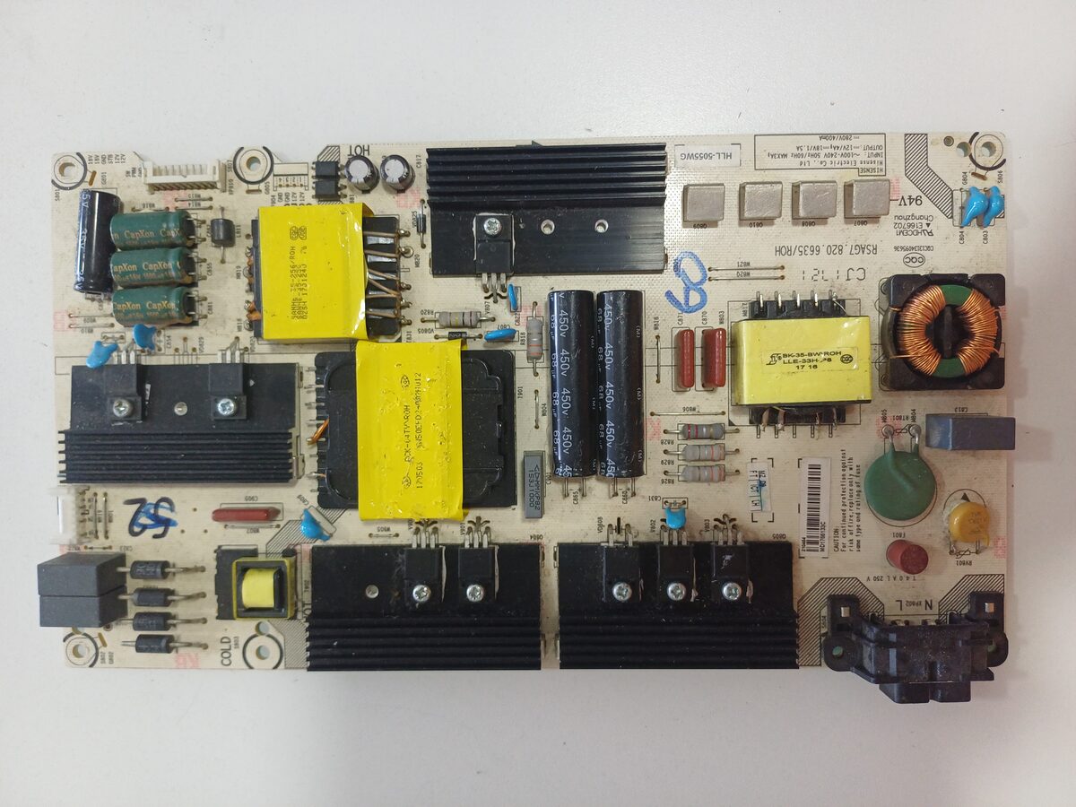Fuente De Poder TV Hisense / Panavox RSAG7.820.6635/ROH HLL-5055WG