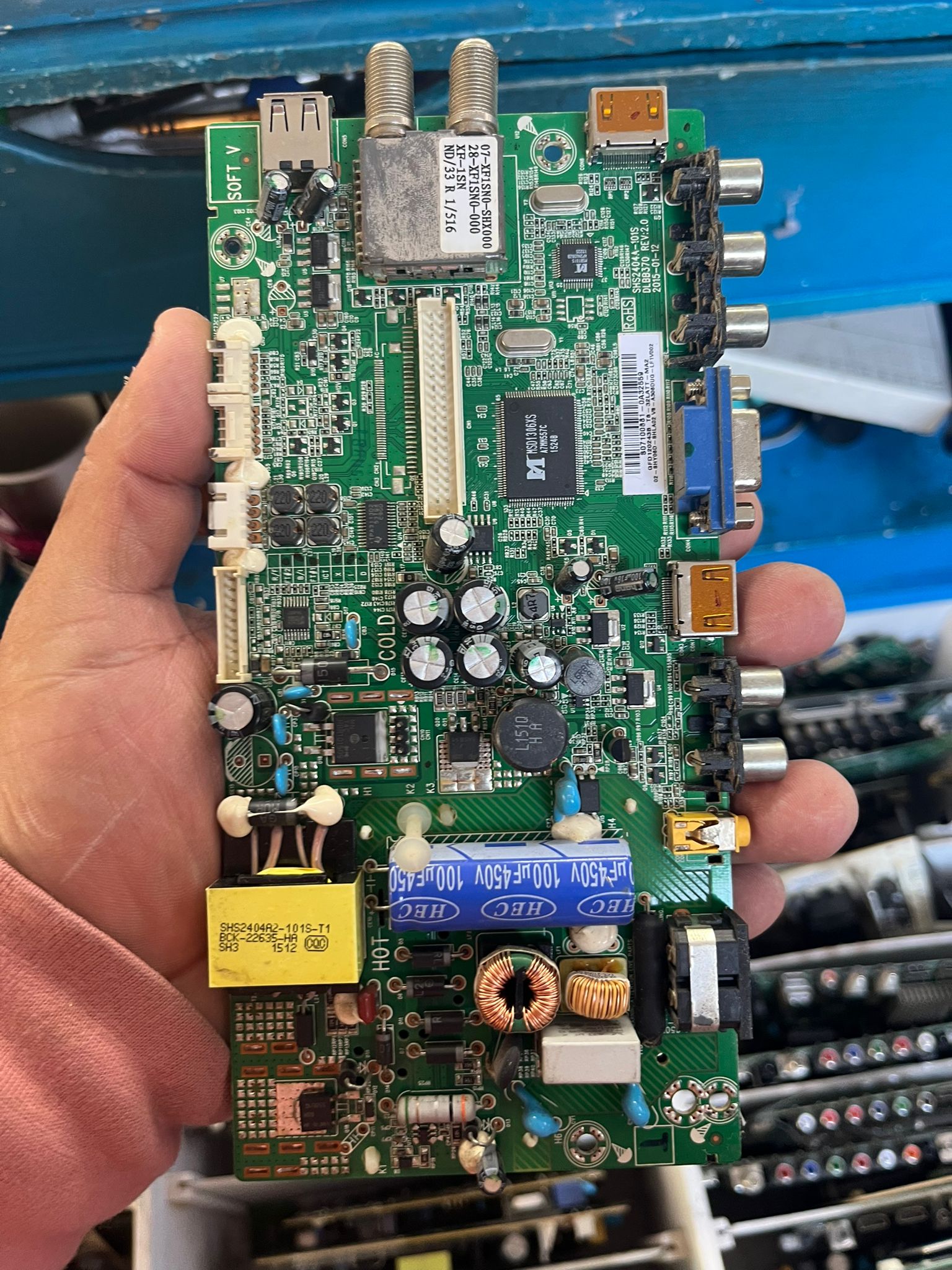 Placa Monocapa Main Fuente Integrada SHS2404A-10IS Original Usada Probada