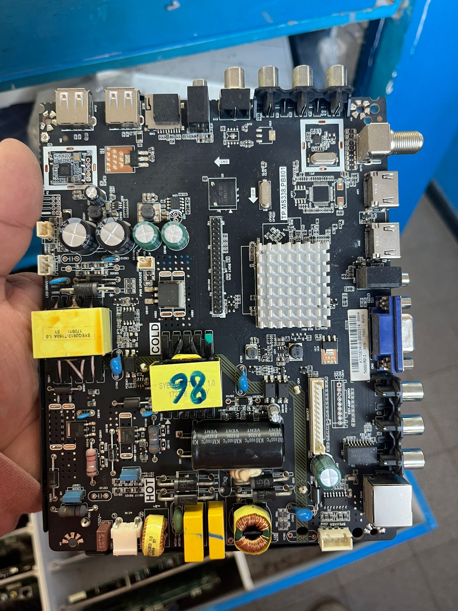 Placa main TCL TP.MS338.PB801 para TV original usada probada