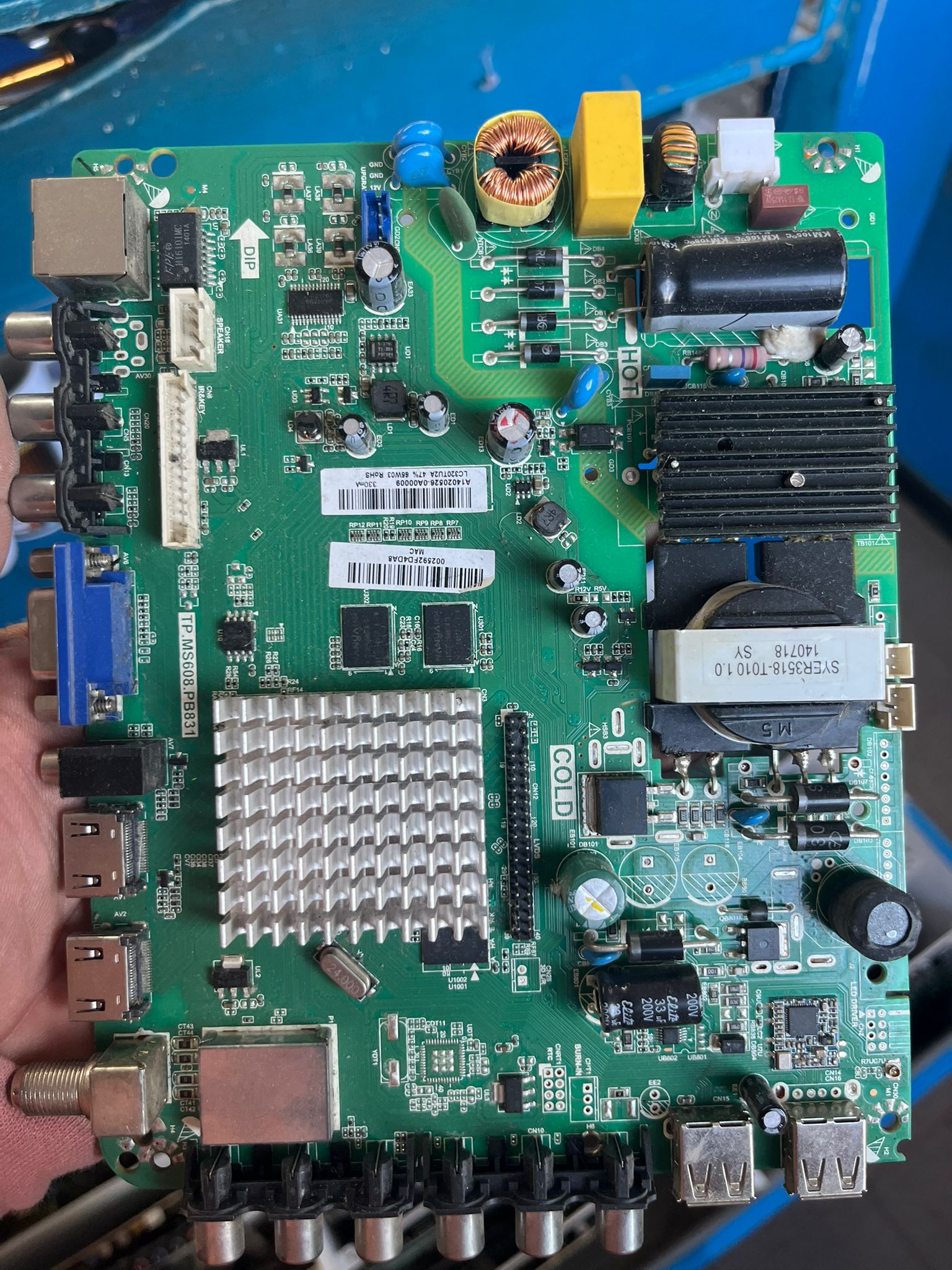 Placa Main TP.MS608.PB831 Para Smart TV Original Probada