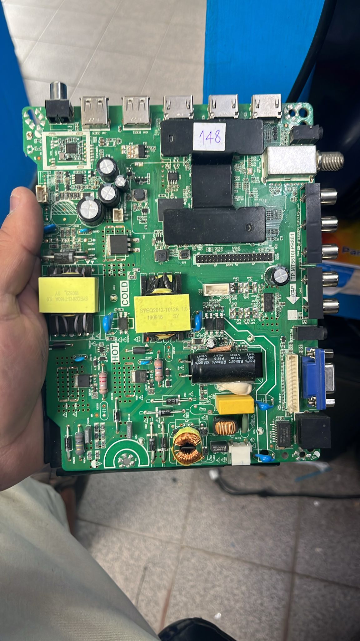 Placa Main TV TCL TP.MT5510I.PB801 Original Usada Probada