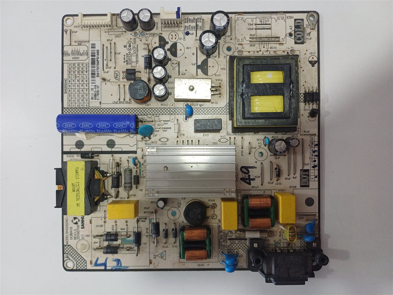 Fuente De Poder Tv SHG5504C Original Usada