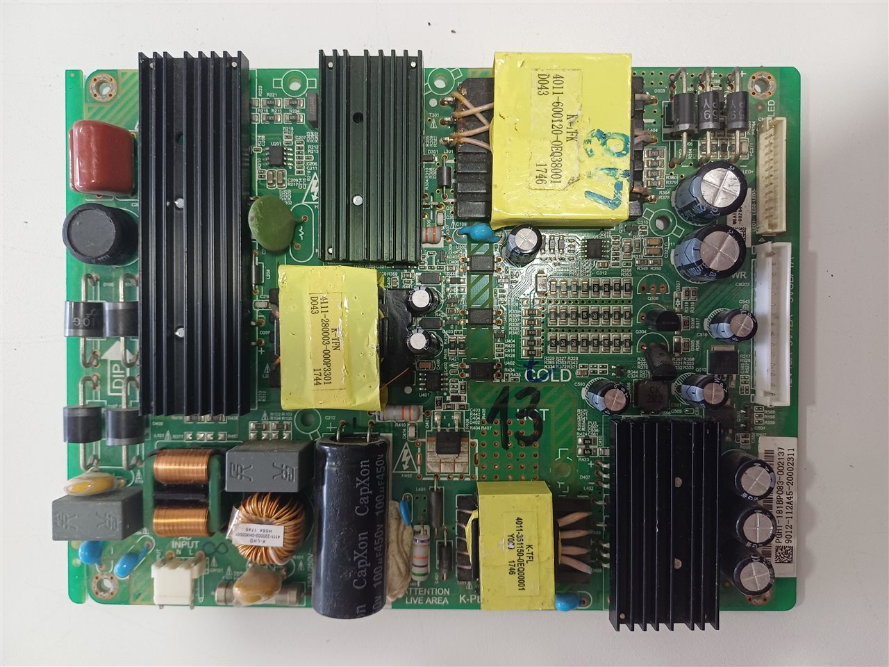Fuente De Poder Tv PGH1-181BP083-002137 Original Usada