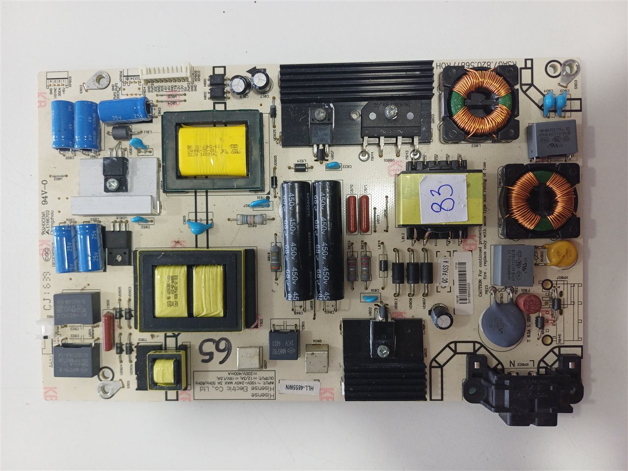 Fuente De Poder Tv Hisense RSAG7.820.5677 Original Usada