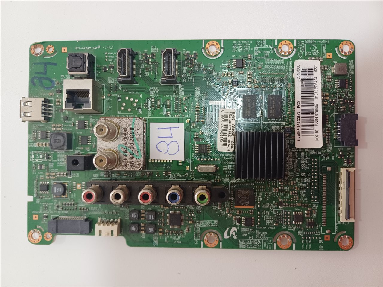Placa Main Tv Samsung BN41-02252A Original Usada